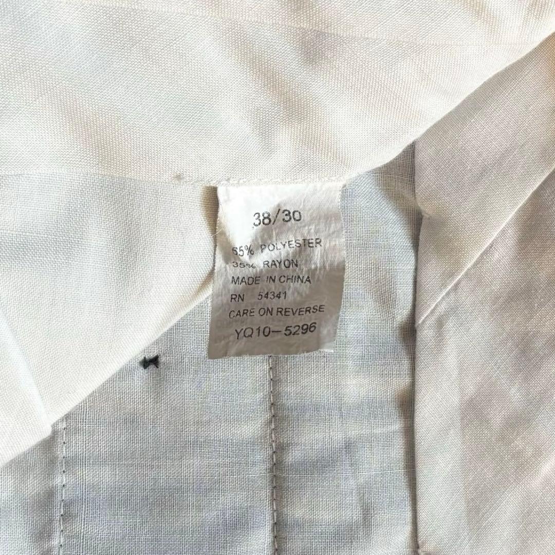 希少◎ヴィンテージ古着 レーヨン混 2タックワイドスラックス 黒 W38 L30