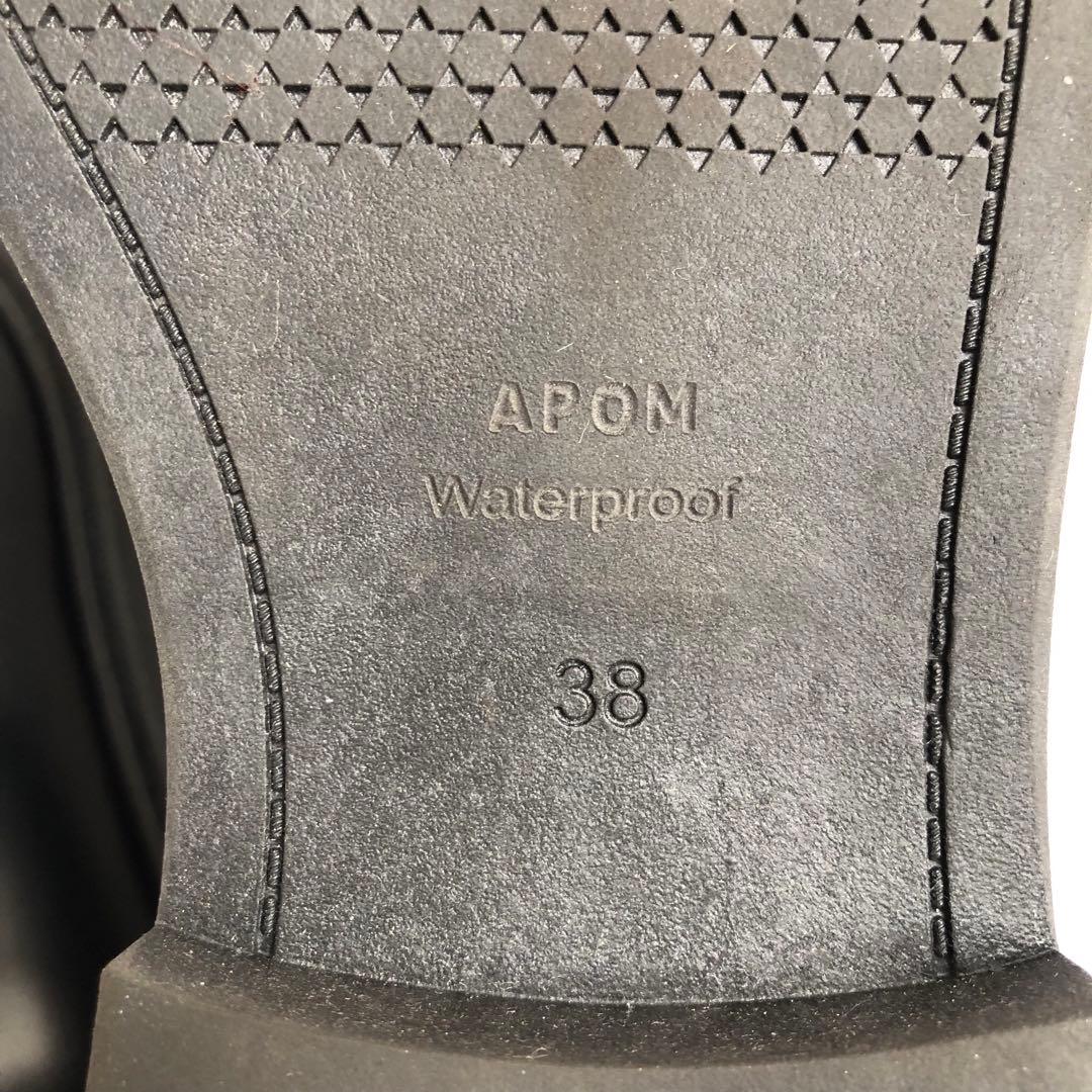 ひつじゆりかご　 美品 APOM アポム ウォータープルーフリボンローファ