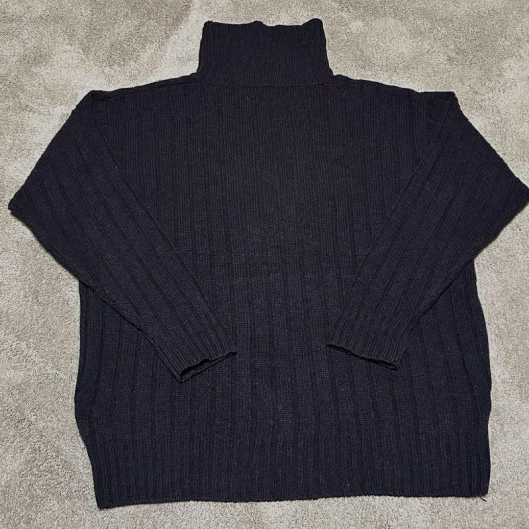 L 三つ星 RRL ラルフローレン タートルネックニット 厚手 ラムウール 美品