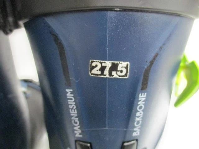 【中古品】Salomon スキーブーツ ネイビー/グリーン　27.5　使用感あり