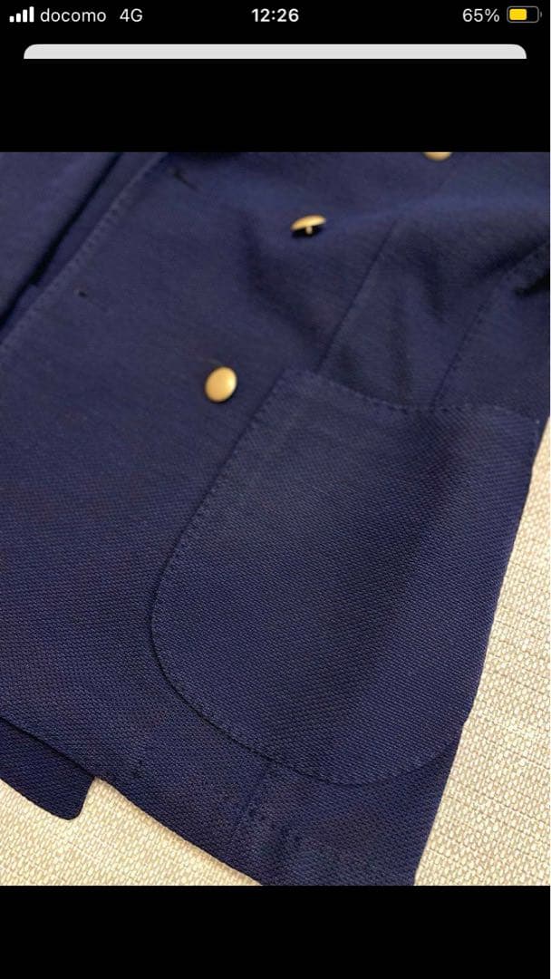 ルビアム1911 ネイビー ダブルブレスト ブレザー ホップサック