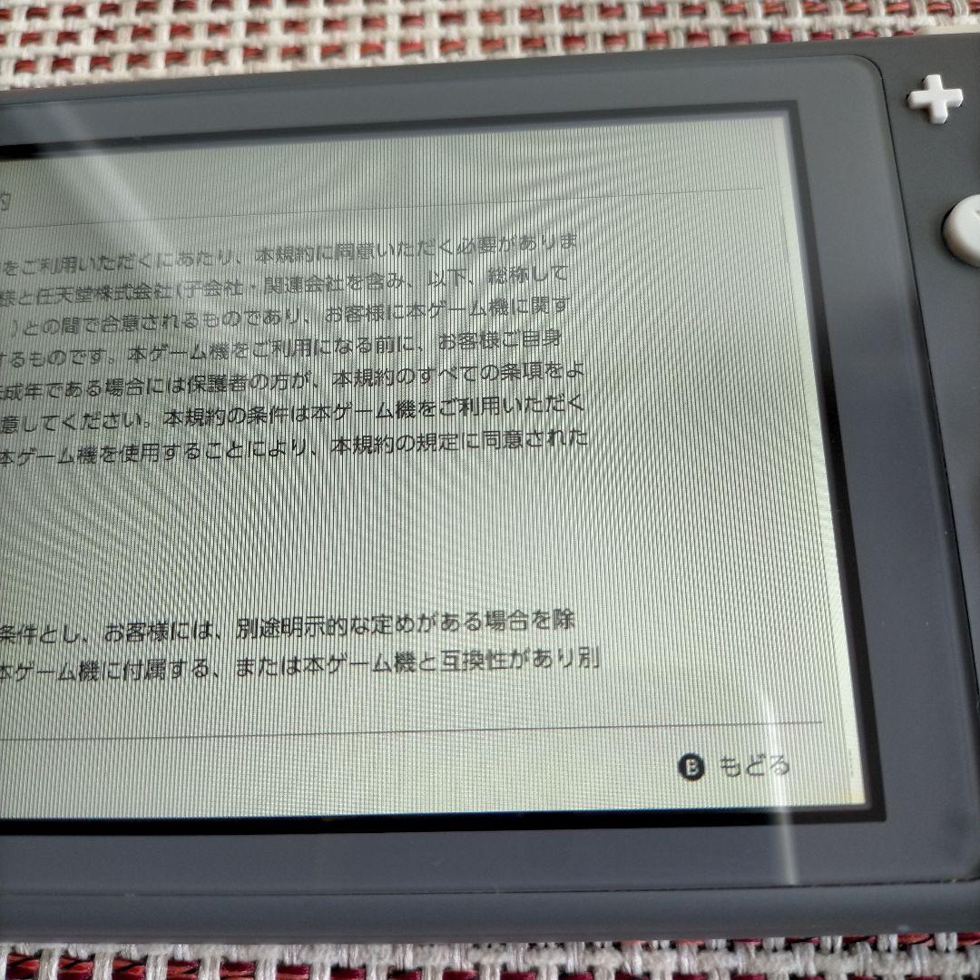 合馬Nintendo Switch Lite グレー 本体のみ ジャンク