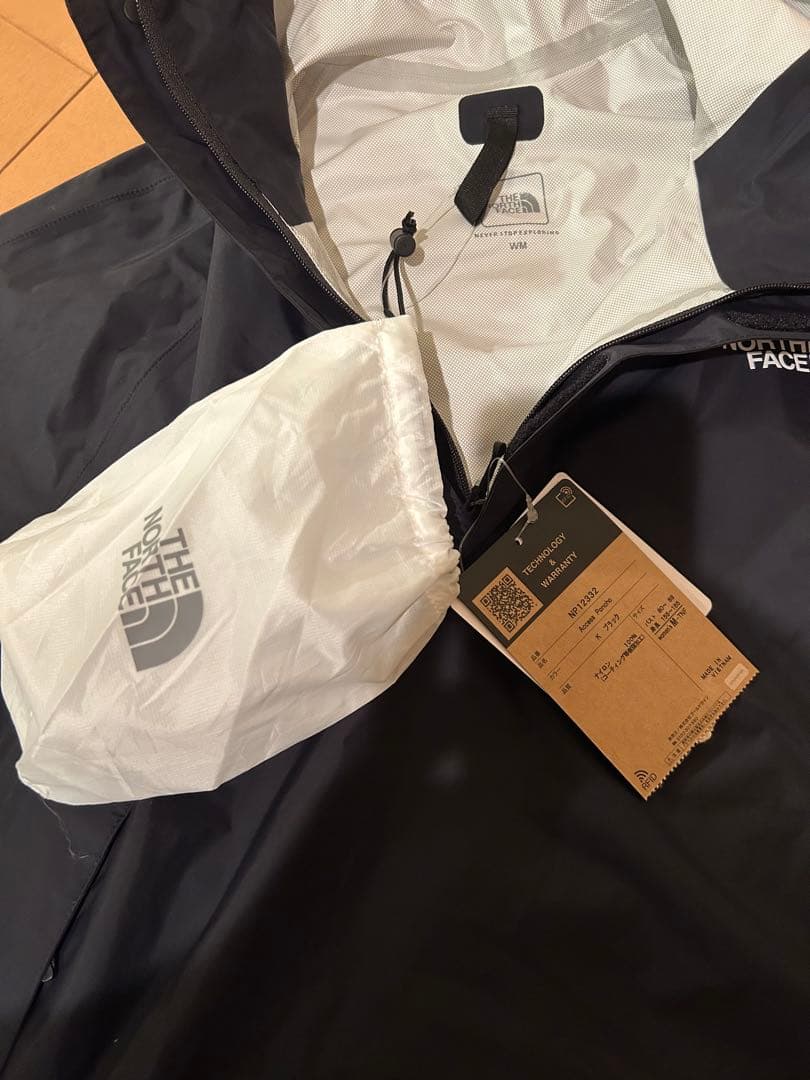 ザ・ノースフェイスNP12332 レインポンチョ　アクセスポンチョ　ブラック