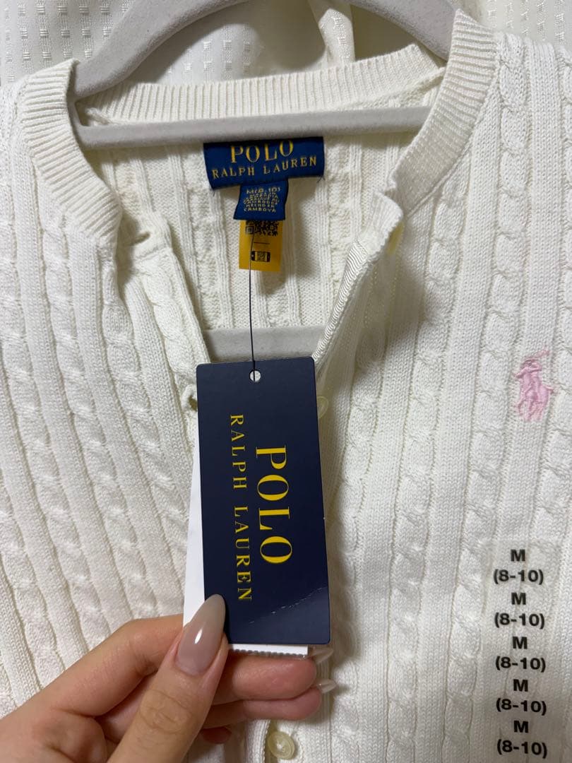 ラルフローレン　コットンカーディガン