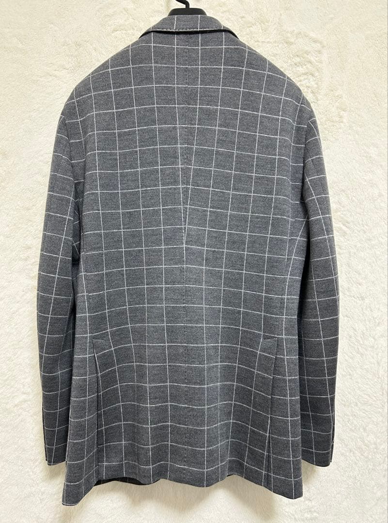 【極美品】秋冬物 BOGLIOLI ジャージ素材 ジャケット 46 M グレー