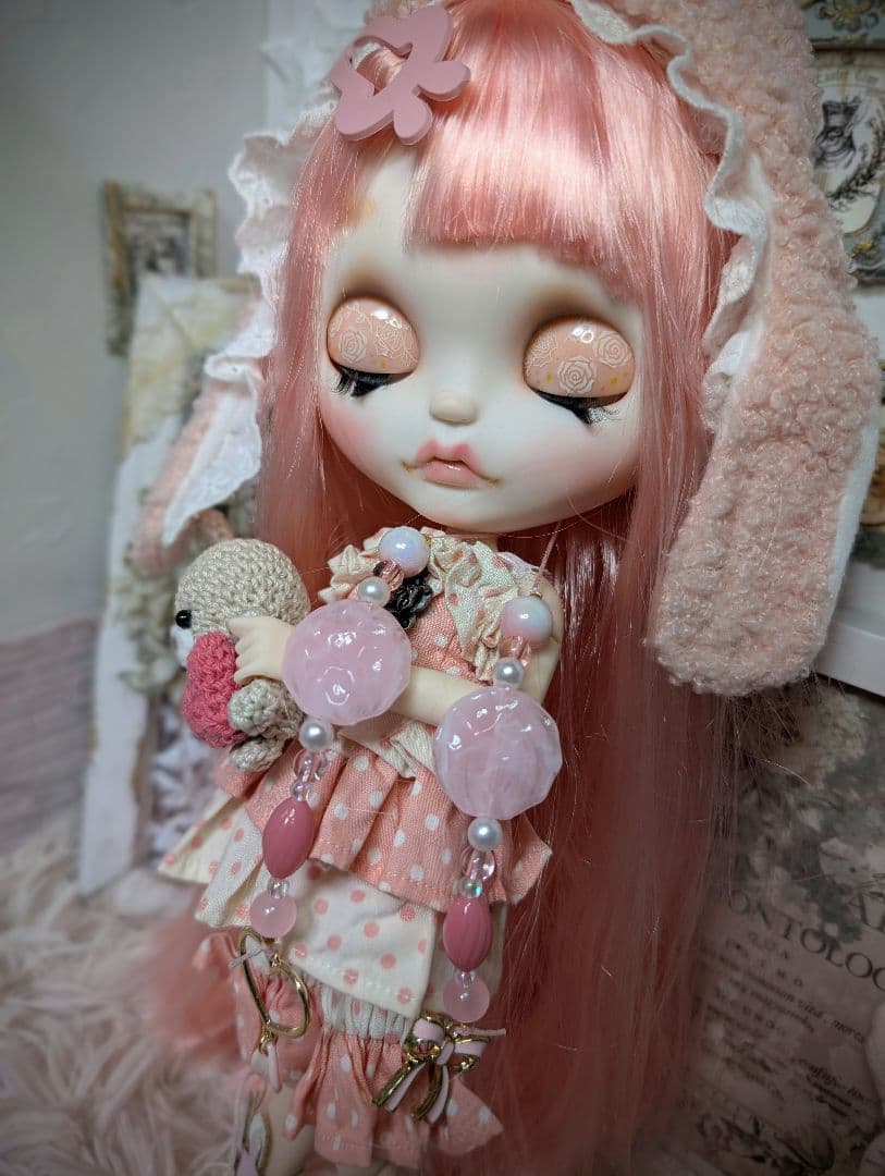 アイシードール❁︎カスタム❁︎pink・rabbit
