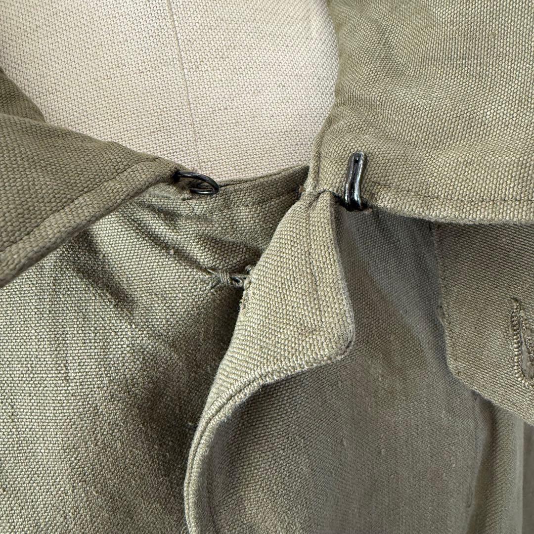 フランス軍 モーターサイクルコート 50s-60s ヴィンテージ カーキ