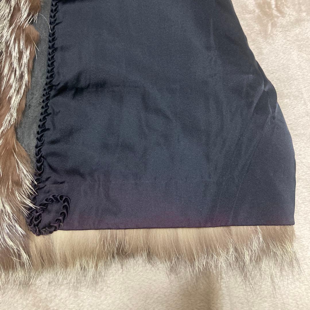 シルバーフォックス ハーフコート 毛皮 11号