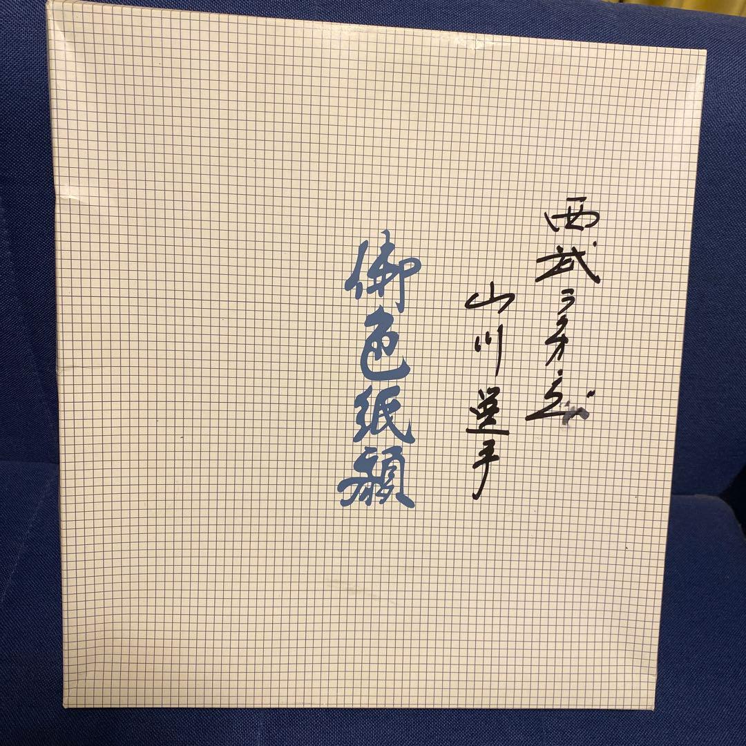 山川穂高選手(埼玉西武ライオンズ) 直筆サイン色紙【額入り】#背番号33