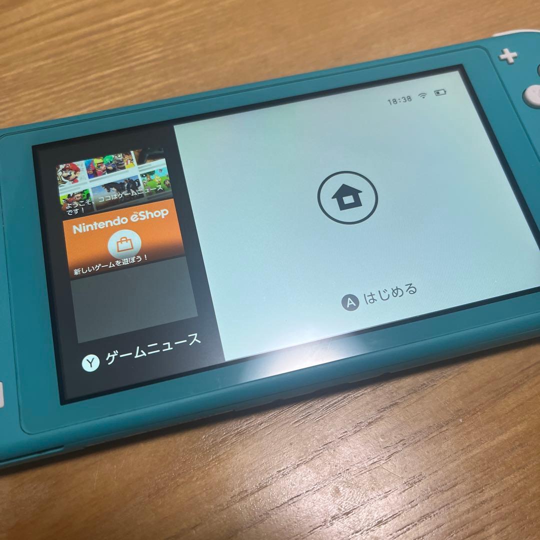 Switch lite スイッチライト　タイコーズブルー　ゲーム　充電器　箱付き