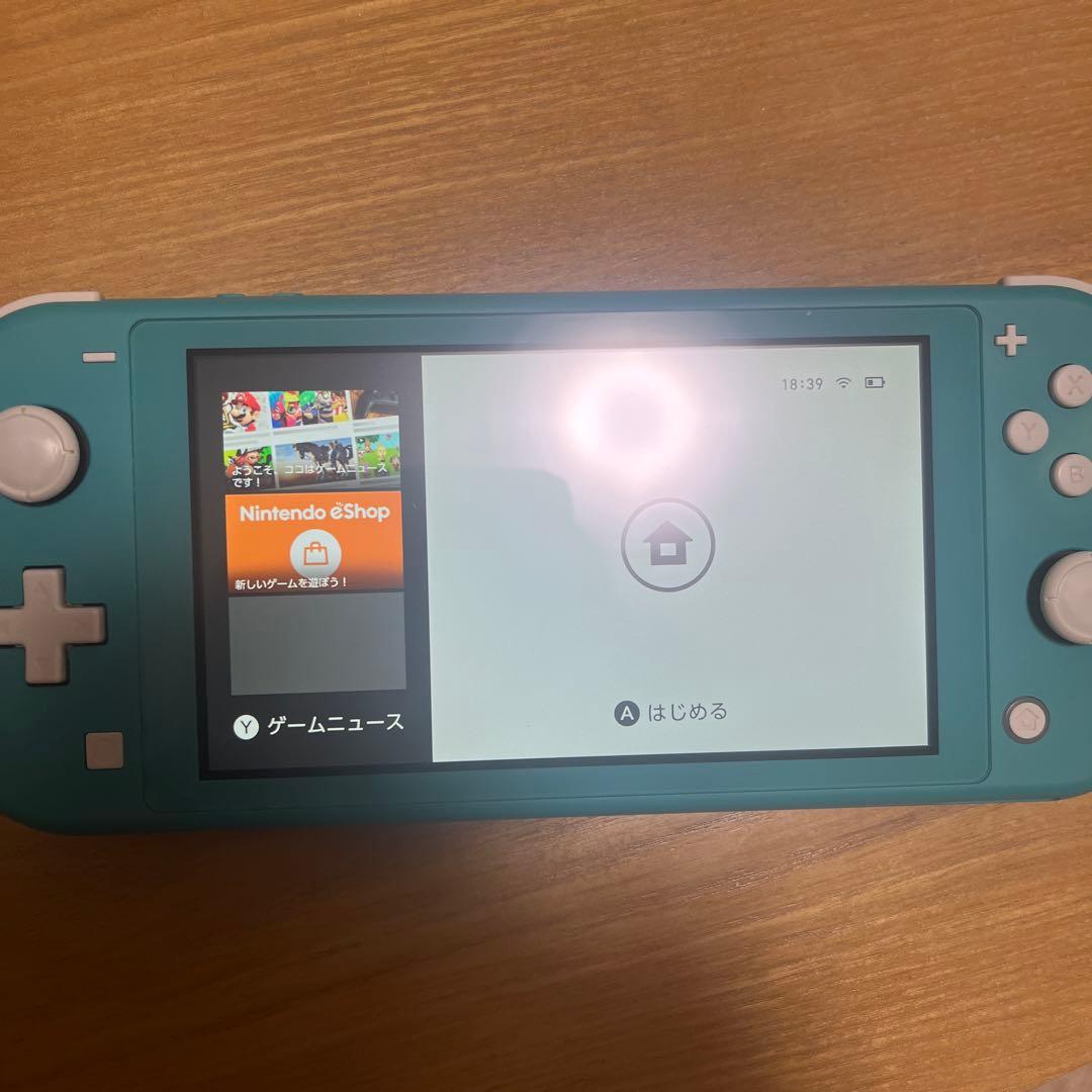 Switch lite スイッチライト　タイコーズブルー　ゲーム　充電器　箱付き