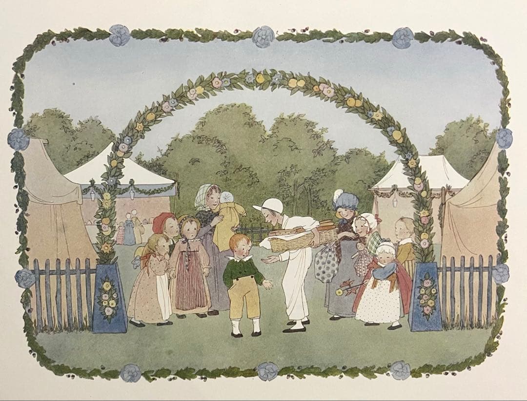 No375 希少 アンティーク洋書 古書 ルメール 絵本 児童書 オランダ 童謡