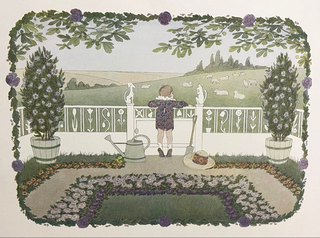 No375 希少 アンティーク洋書 古書 ルメール 絵本 児童書 オランダ 童謡