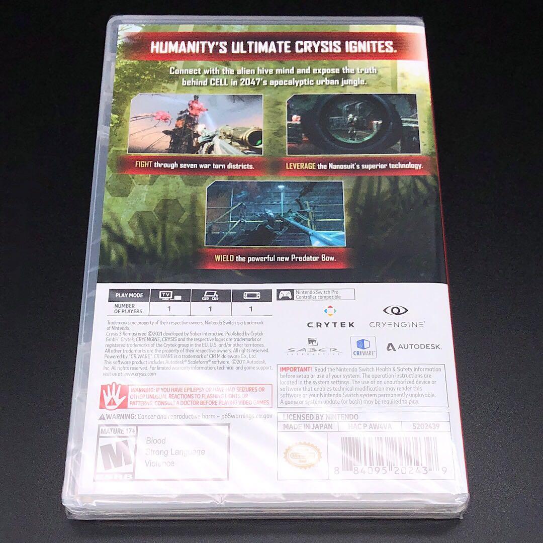 Crysis 3 Remastered クライシス3 リマスター switch