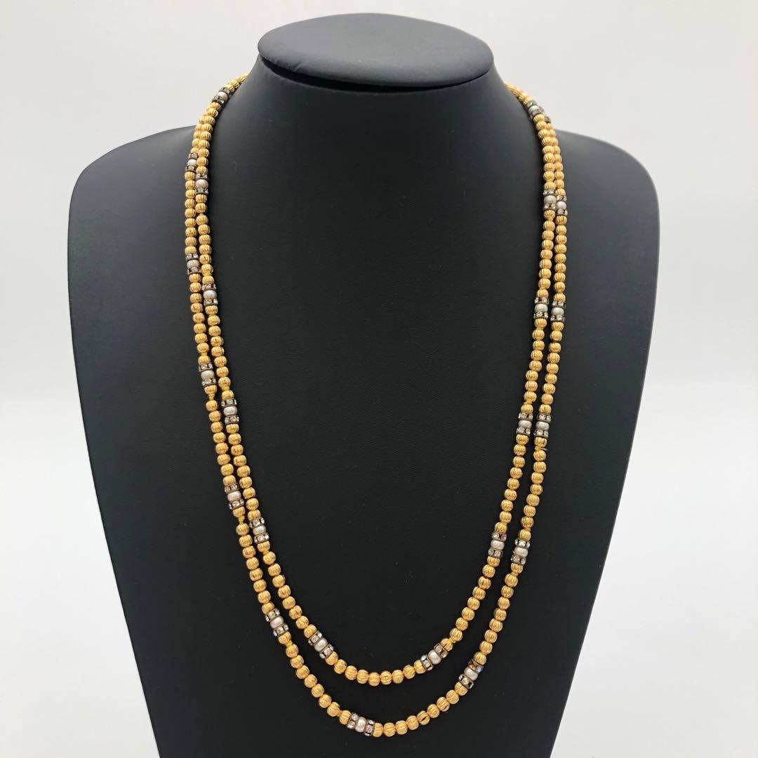 R セリーヌ　CELINE 2連ネックレス　ゴールド　レディース　アクセサリー