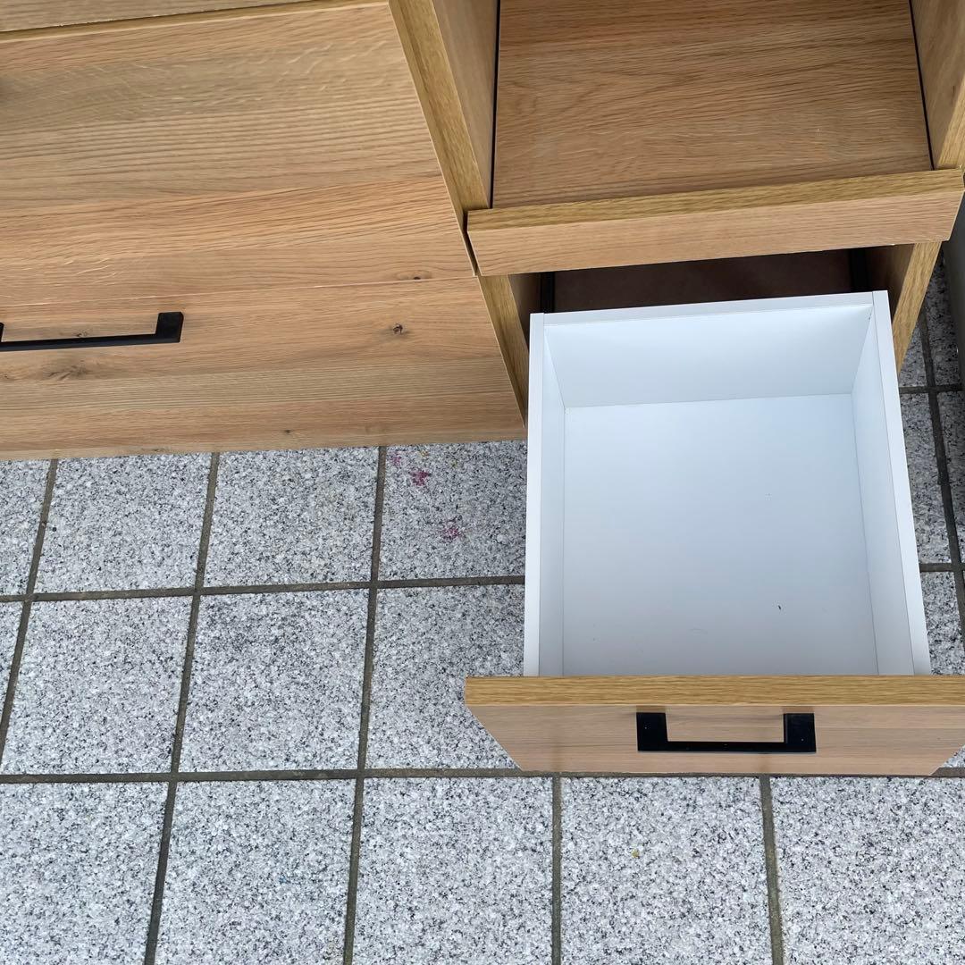 食器棚 オープンボード 幅110cm カップボード キッチンボード 電子レンジ