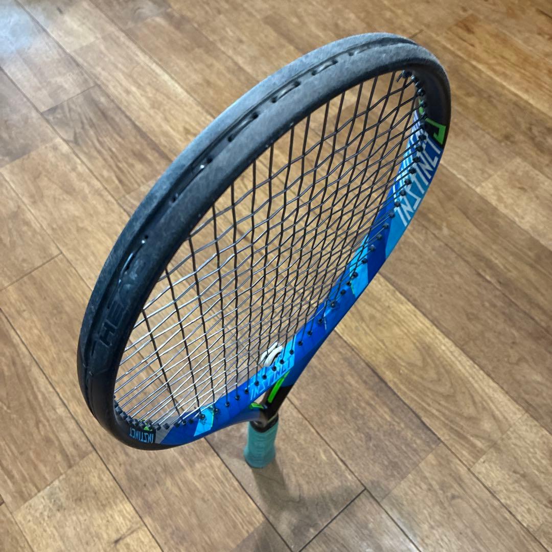 HEAD テニスラケット 青と黒のデザイン