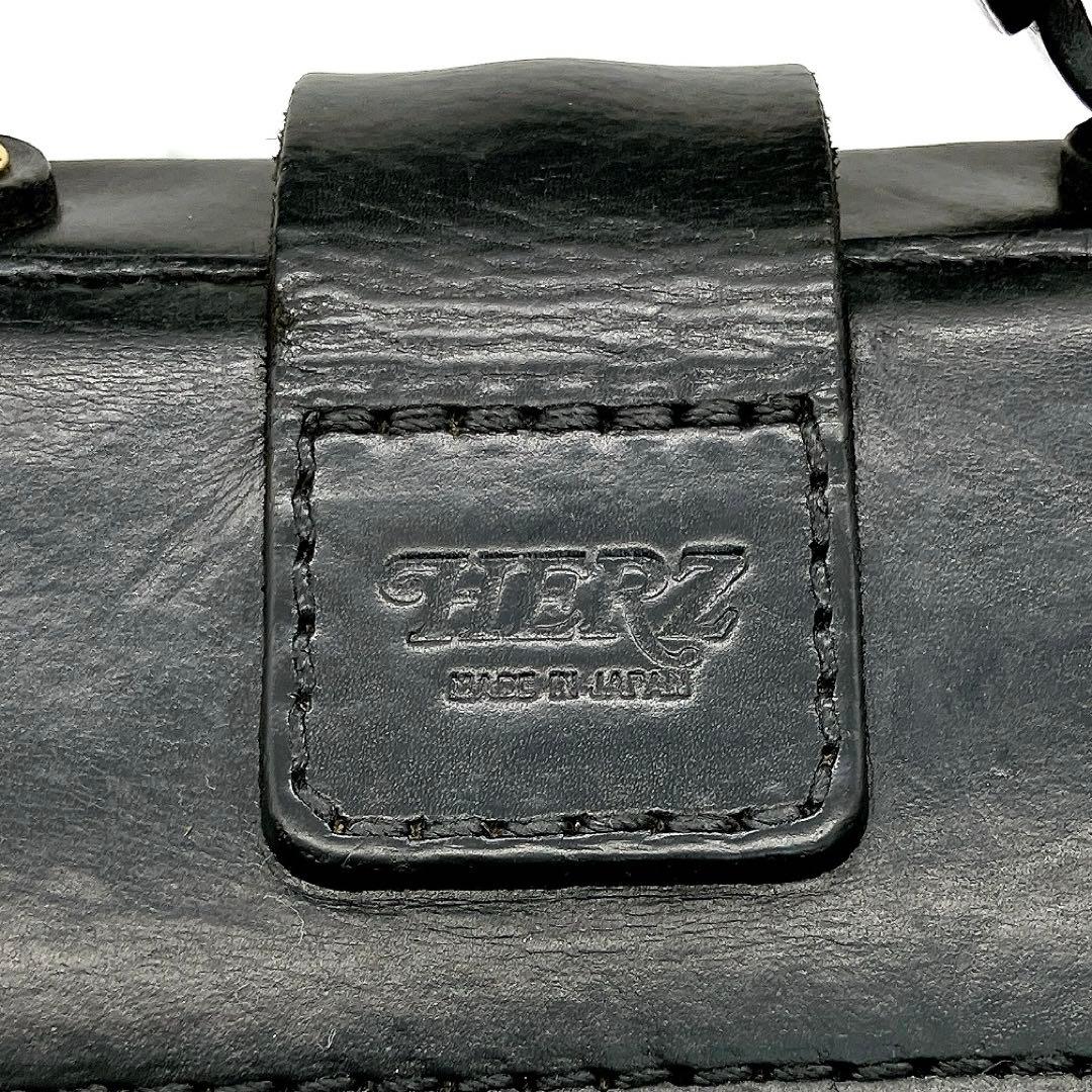 【HERZ】2wayソフトダレスバッグ　ビジネスバッグ　レザー　ブラック
