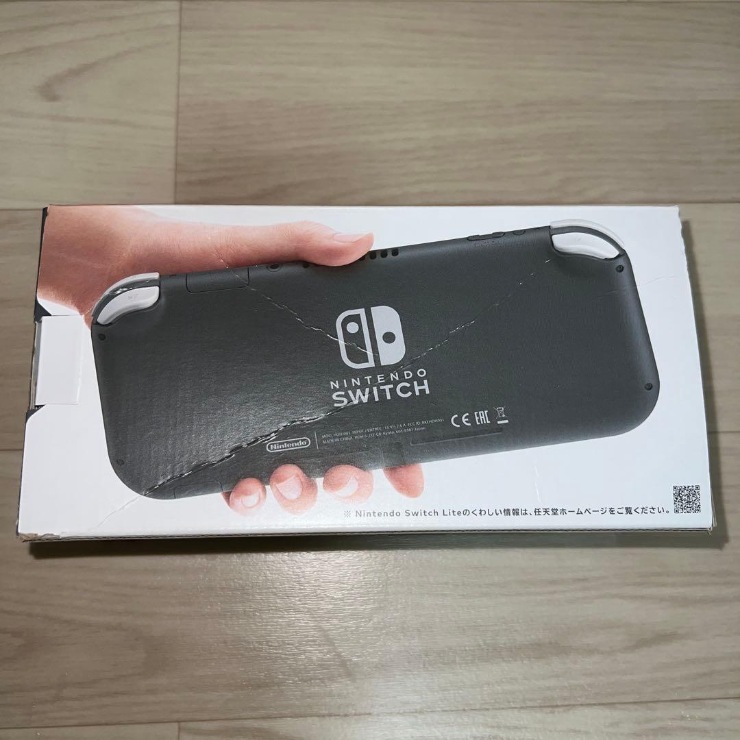 ニンテンドー　switch lite スイッチ　グレー　正規品　充電器、箱付き