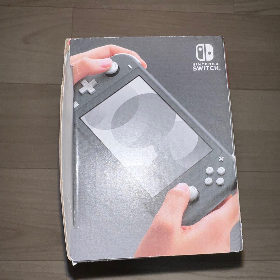 ニンテンドー　switch lite スイッチ　グレー　正規品　充電器、箱付き