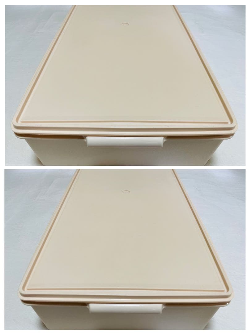 3個セット/タッパーウェア/ロング/スーパーケース/希少アイボリー/ピンク/廃番