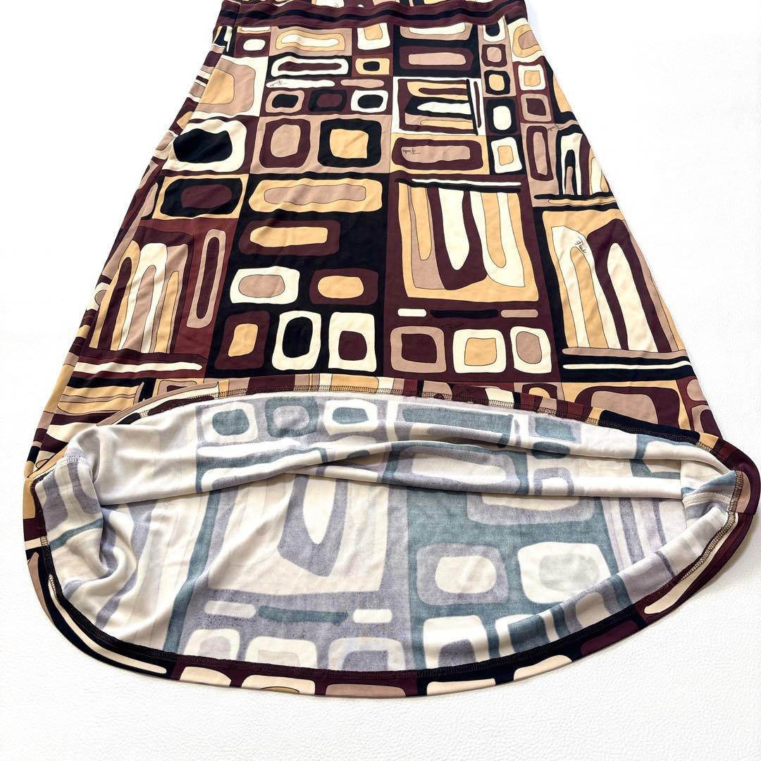 エミリオプッチ イタリア製 レーヨン100% ロング ワンピース ジャージー素材