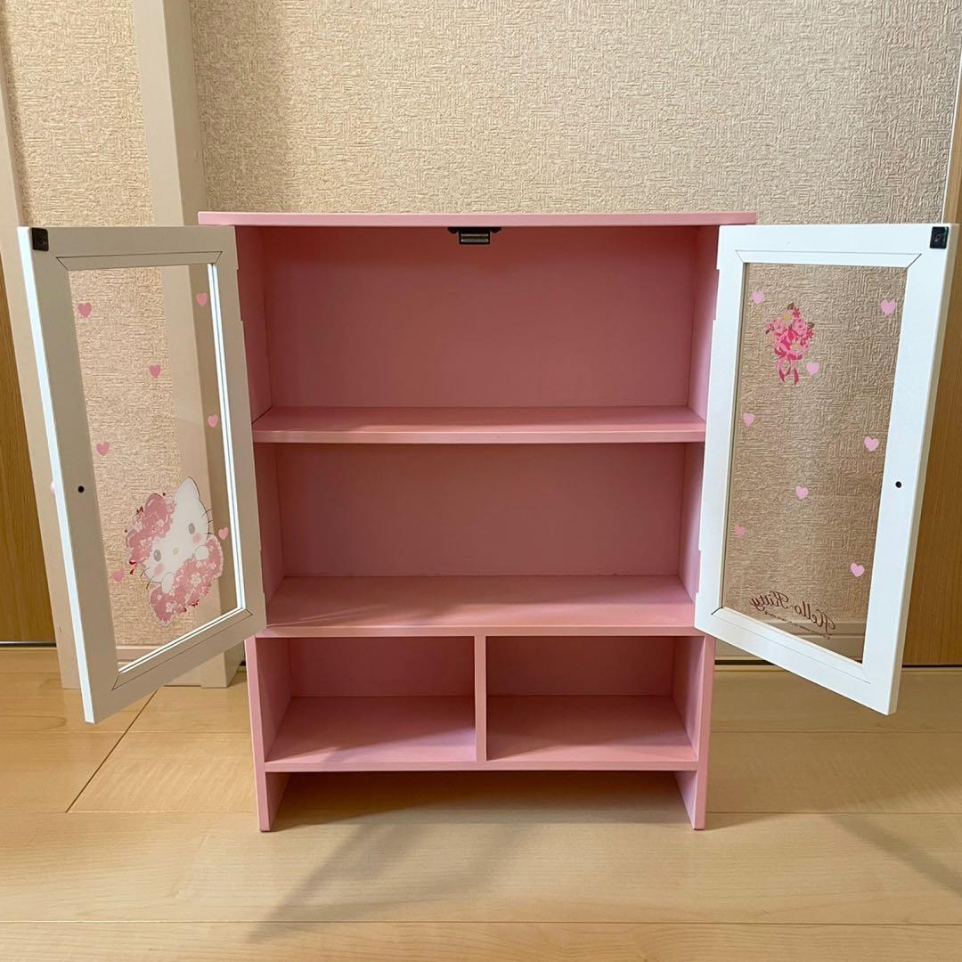 ゆ*)様 【希少】Hello Kitty 家具 食器棚セット ピンク