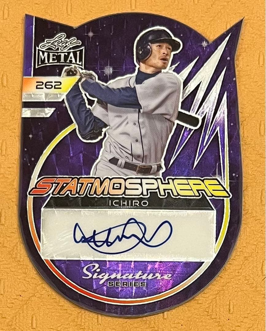 【※世界限定1枚※】1シリ　イチロー 直筆サインカード 1/1 Leaf