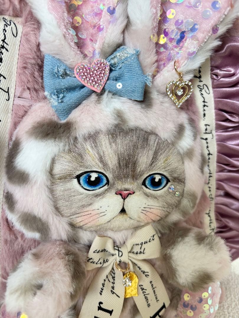 あ*こ様 コヤンイサムチョン　サイドファスナーバッグ　ピンク　ルミちゃん（大）デ