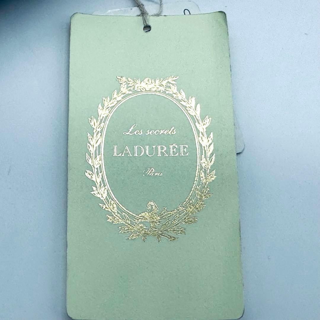 【未使用】LADUREE　ラデュレ　長傘　雨傘 ドット フレンチブルドッグ