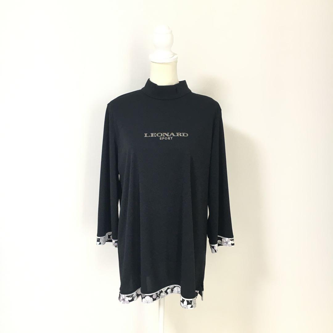 近年美品　LEONARD レオナール　ストレッチ　チュニック　44