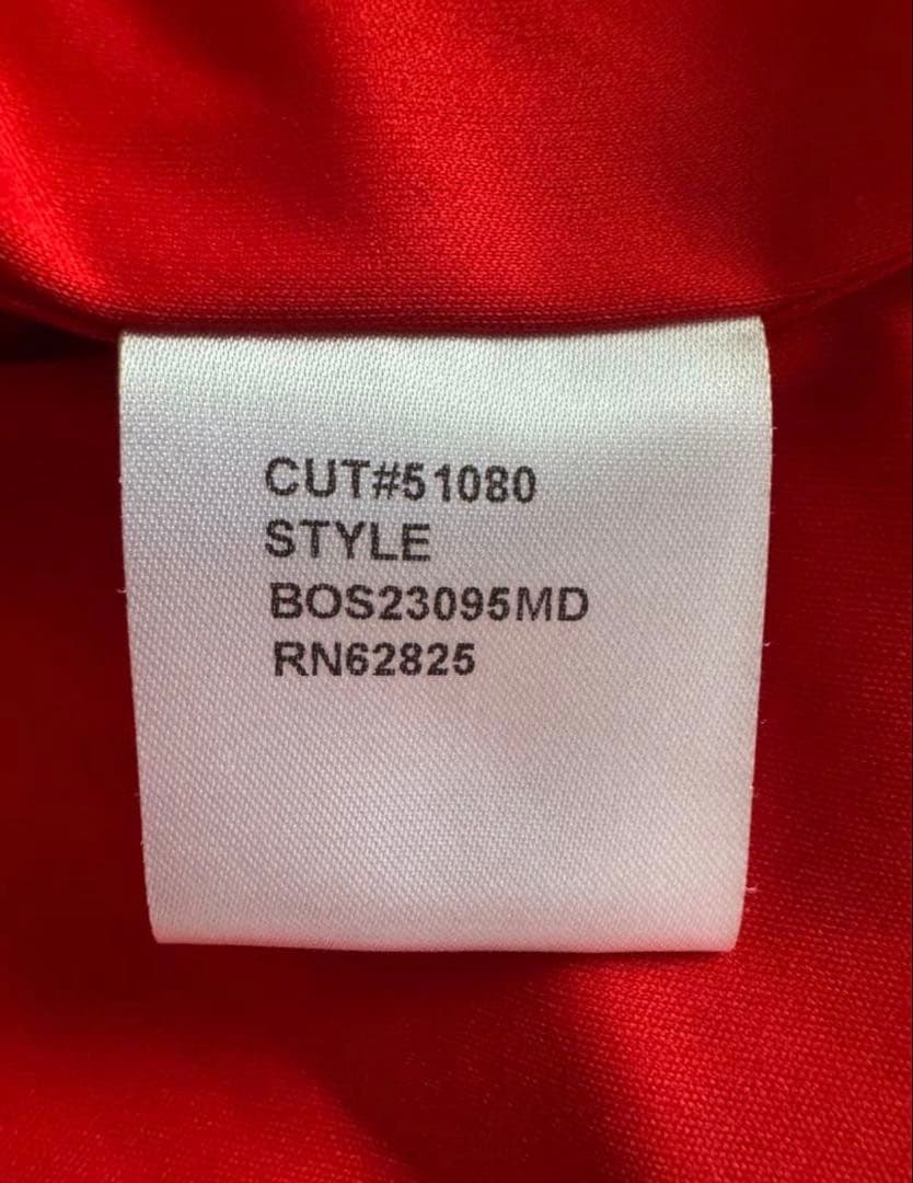 【極美品】TADASHI SHOJIダダシショージ 赤 ドレス 長袖ワンピース