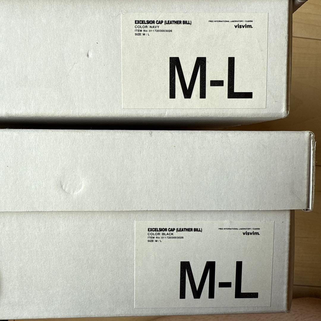 visvim EXCELSIOR CAP セット売り ブラック ネイビー