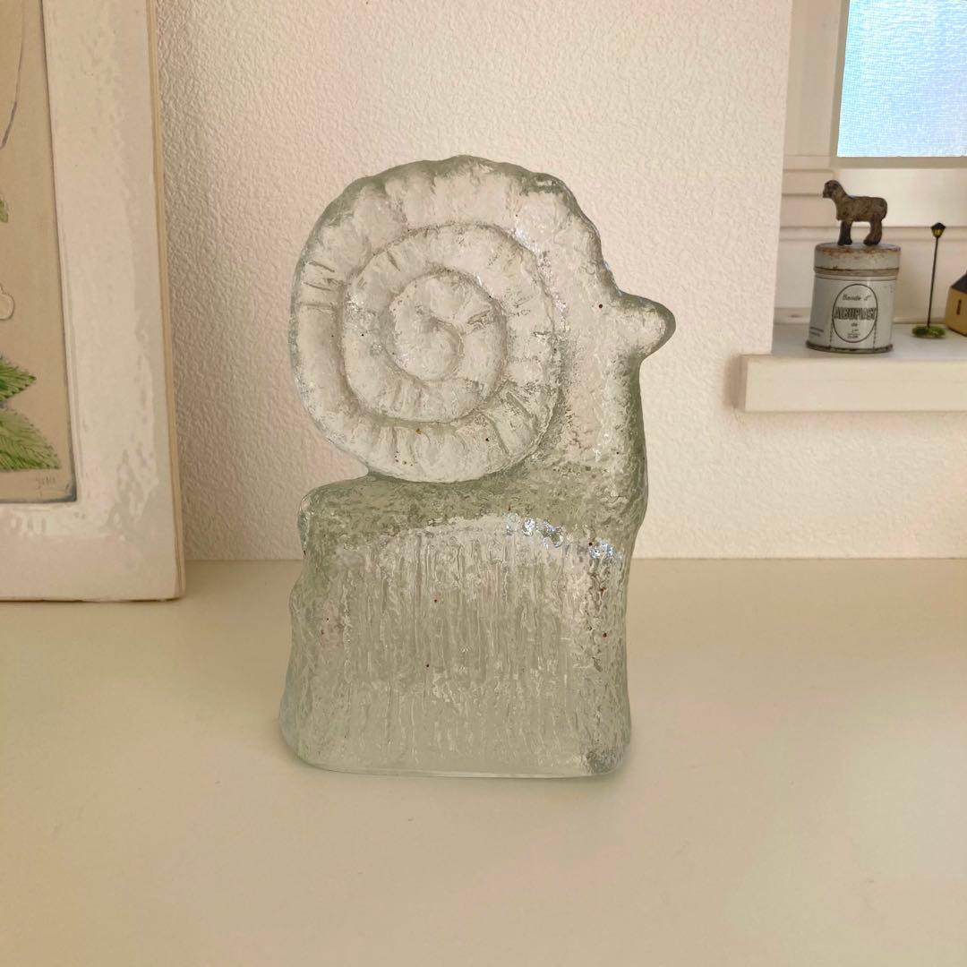 北欧ヴィンテージ　ガラスのユールボック　ヤギ　クリスマスオブジェ