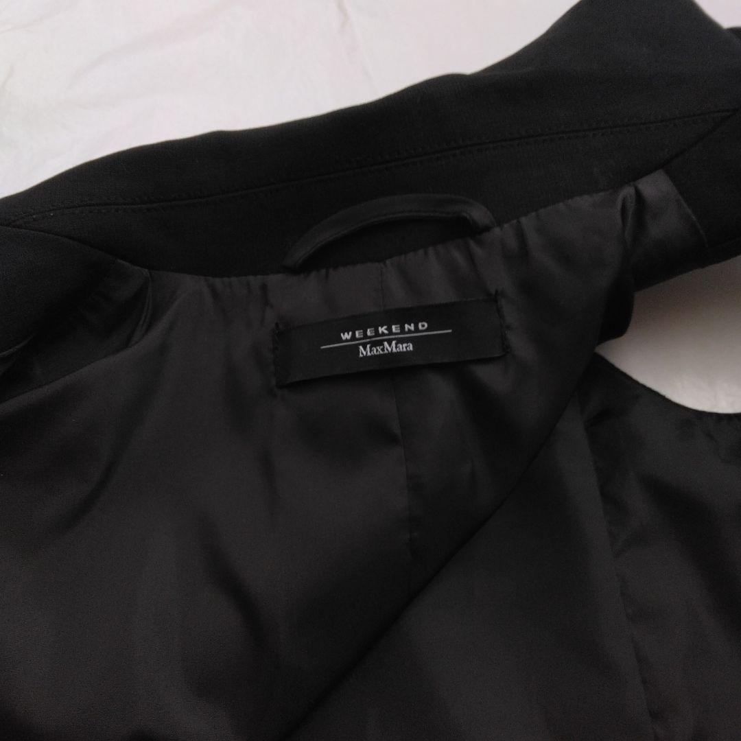 ウィークエンドマックスマーラ　ジレ　黒　リボン付き