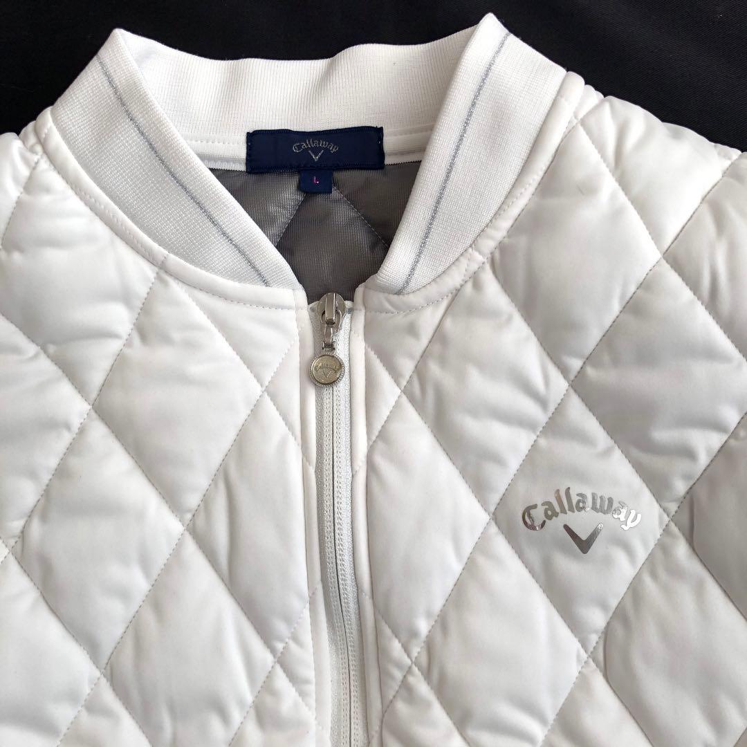 Callaway キルティングジャケット ホワイトLサイズ