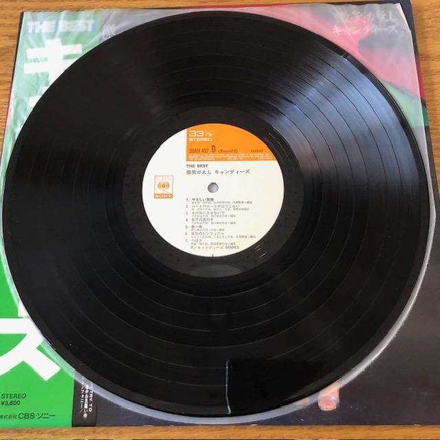 キャンディーズ ベスト 微笑がえし 2LP 帯付 良品 d768y81