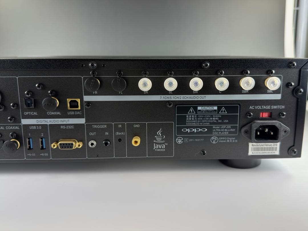 oppo UDP-205 4K UHD Blu-rayディスクプレーヤー✨美品✨