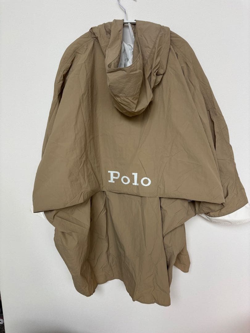 【新品タグ付き】POLO ベア刺繍 レインポンチョ ベージュ