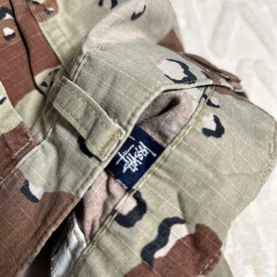ステューシー迷彩カーゴパンツ サイズ32 made in USA 100％綿