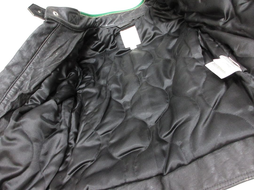 DIESEL ディーゼル ライダースジャケット レザー Ｍ ブラック（107）a