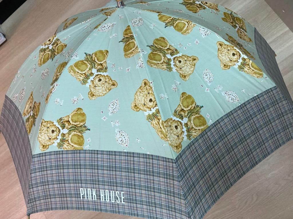 ピンクハウス　PINK　HOUSE　　長傘　未使用　クマ　緑