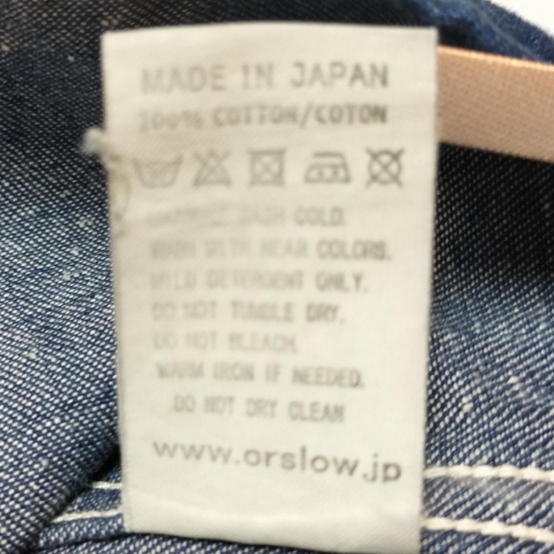 美品 オアスロウ カバーオール L デニム 濃紺 orSlow 日本製 3大きい