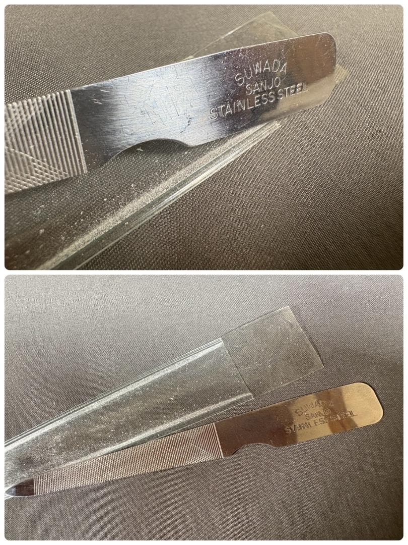 SUWADA ネイルニッパー 本革ケース付き やすり クリッパー爪切りネイリスト