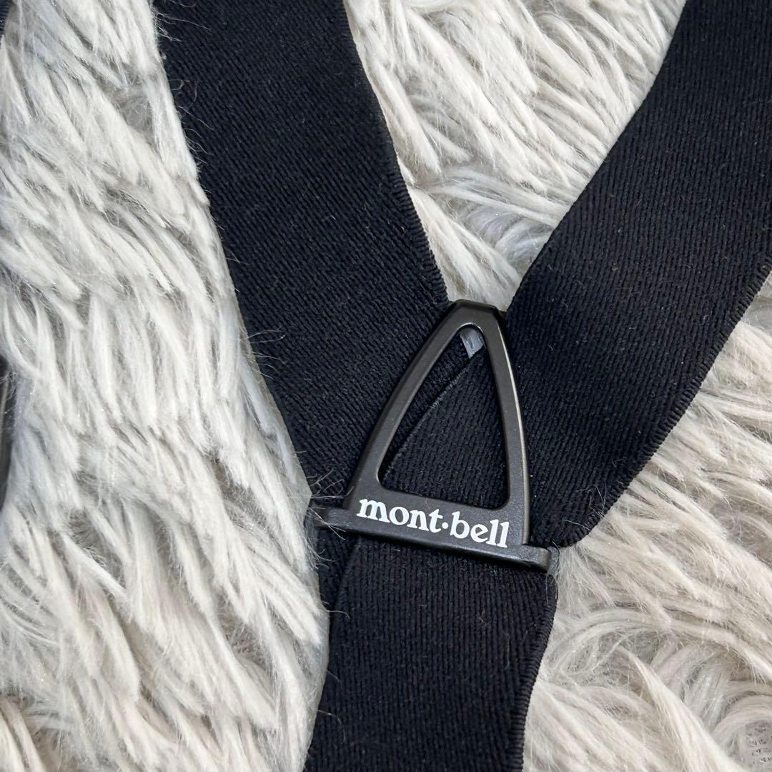 m6415【モンベル】スキーパンツ ビブパンツ スノボー サスペンダー付き 黒