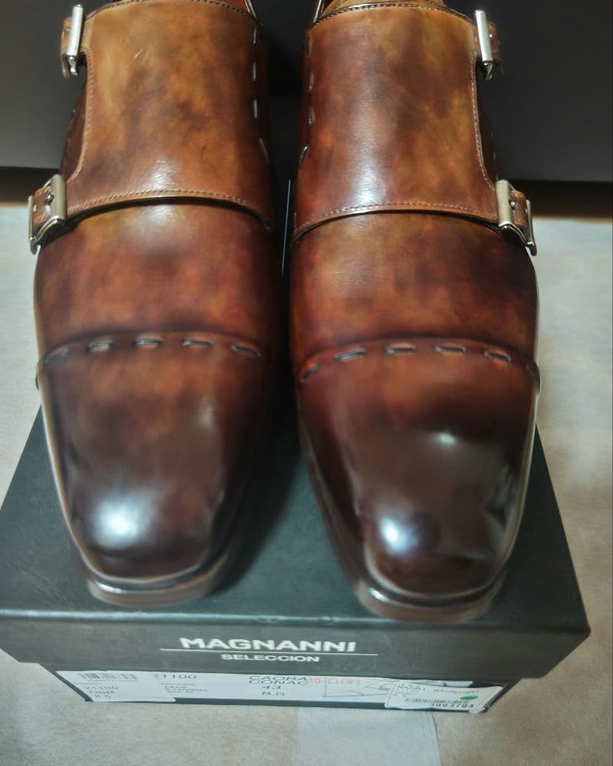 1/24まで値下げ【未使用】マグナーニ　ダブルモンク　43(26.5〜27cm)