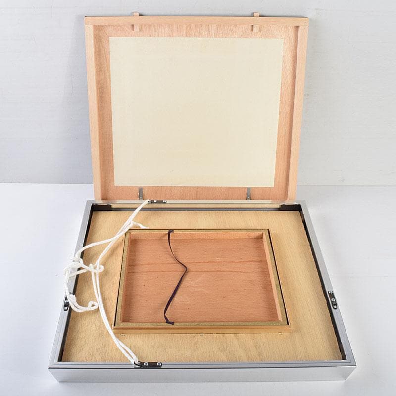 富山県　日展審査員　斎藤清策　日本画　雉　額装　M　R9147B