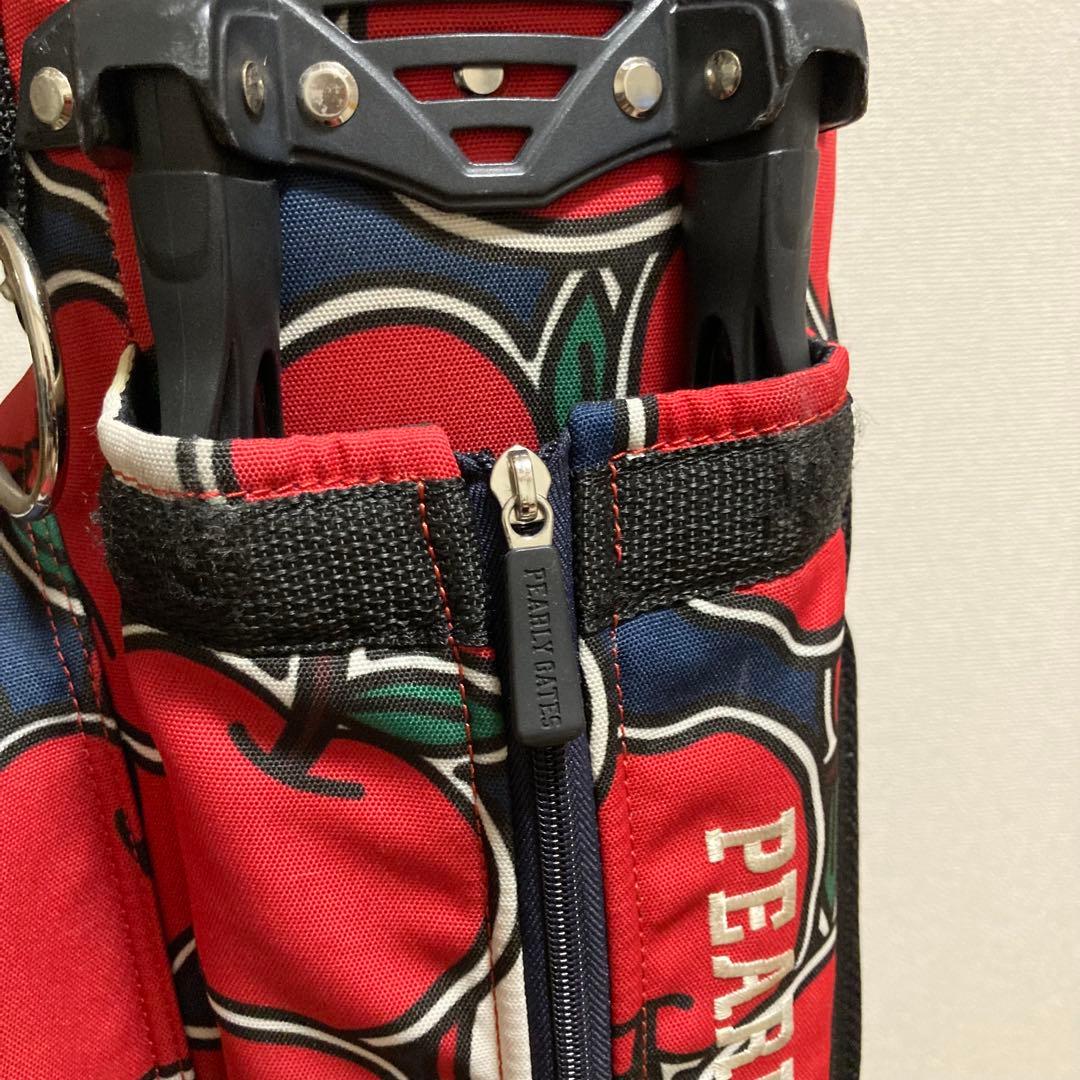 希少 パーリーゲイツ キャディバッグ ゴルフバッグ りんご 林檎 アップル