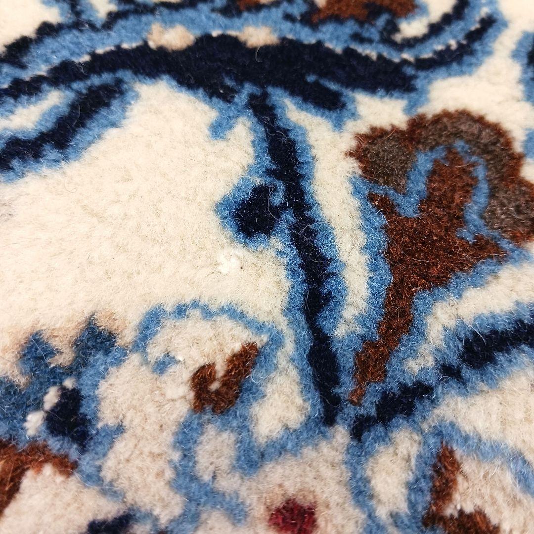 Y3176 高級ペルシャ絨毯 イラン ナイン産 ウール 手織り 大判 3m越え