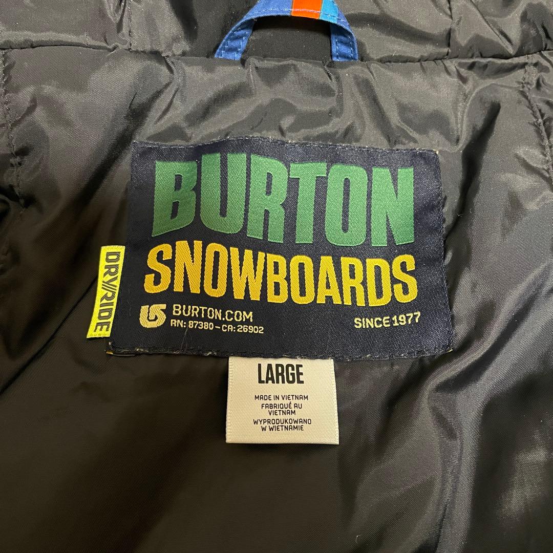 BURTONバートンスノーボードジャケットスキーウェアパーカーボーダー青ブルー紺
